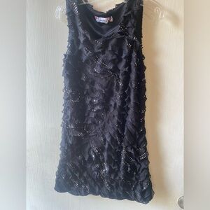 Speechless Girls’ Black Dress with Ruffles, size 8